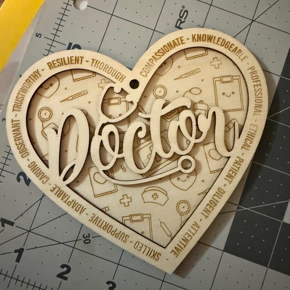 Wooden Hanger to Show Gratitude to Doctors